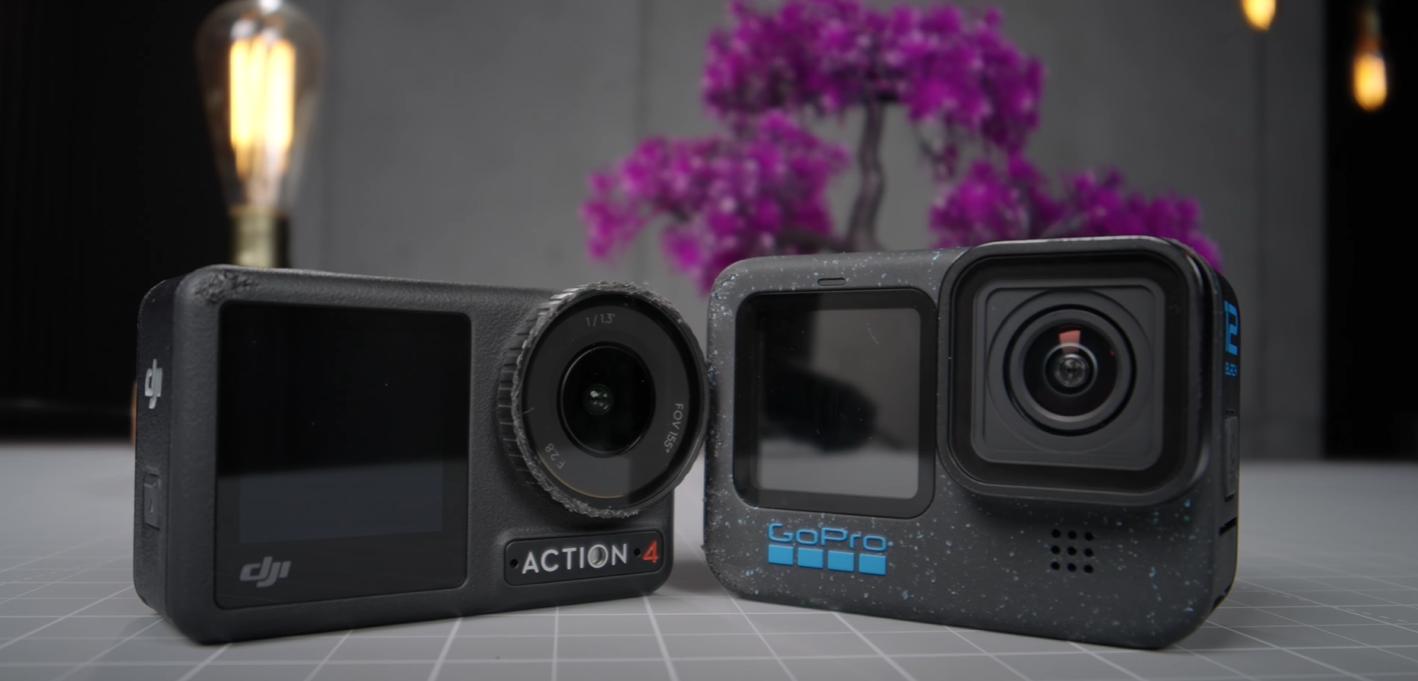 GoPro Hero 12 Black và DJI Osmo Action 4 tương đồng