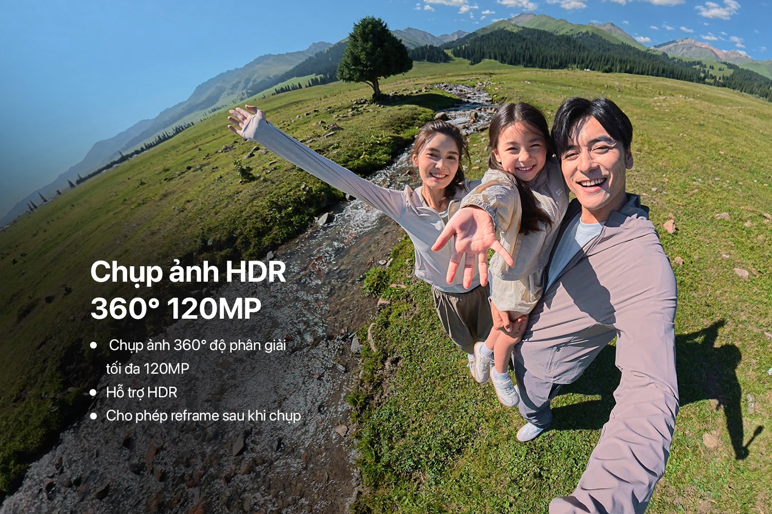 Osmo 360 II ghi lại ảnh 360° HDR 120MP