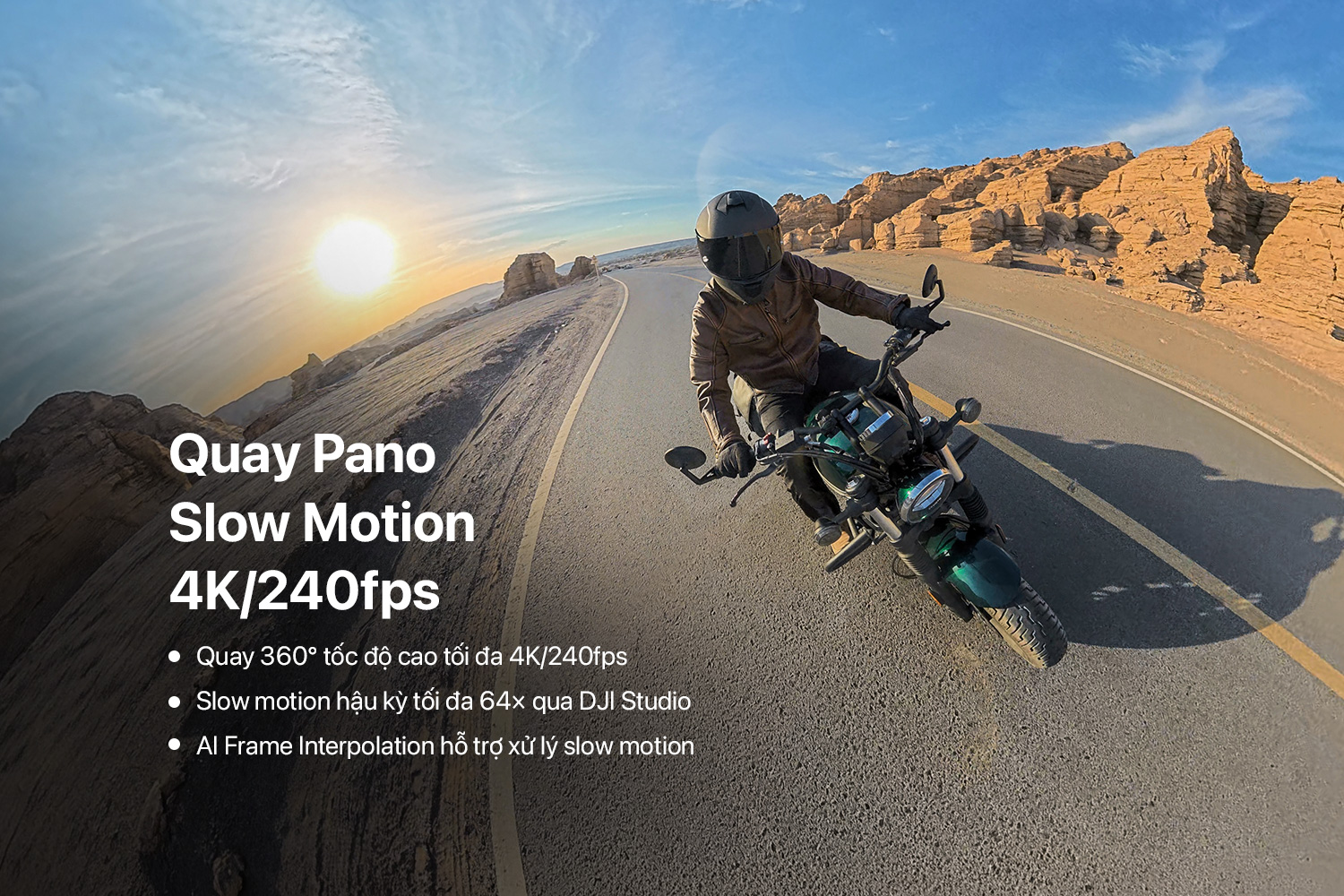 Osmo 360 II hỗ trợ quay 360° ở mức 8K/60fps