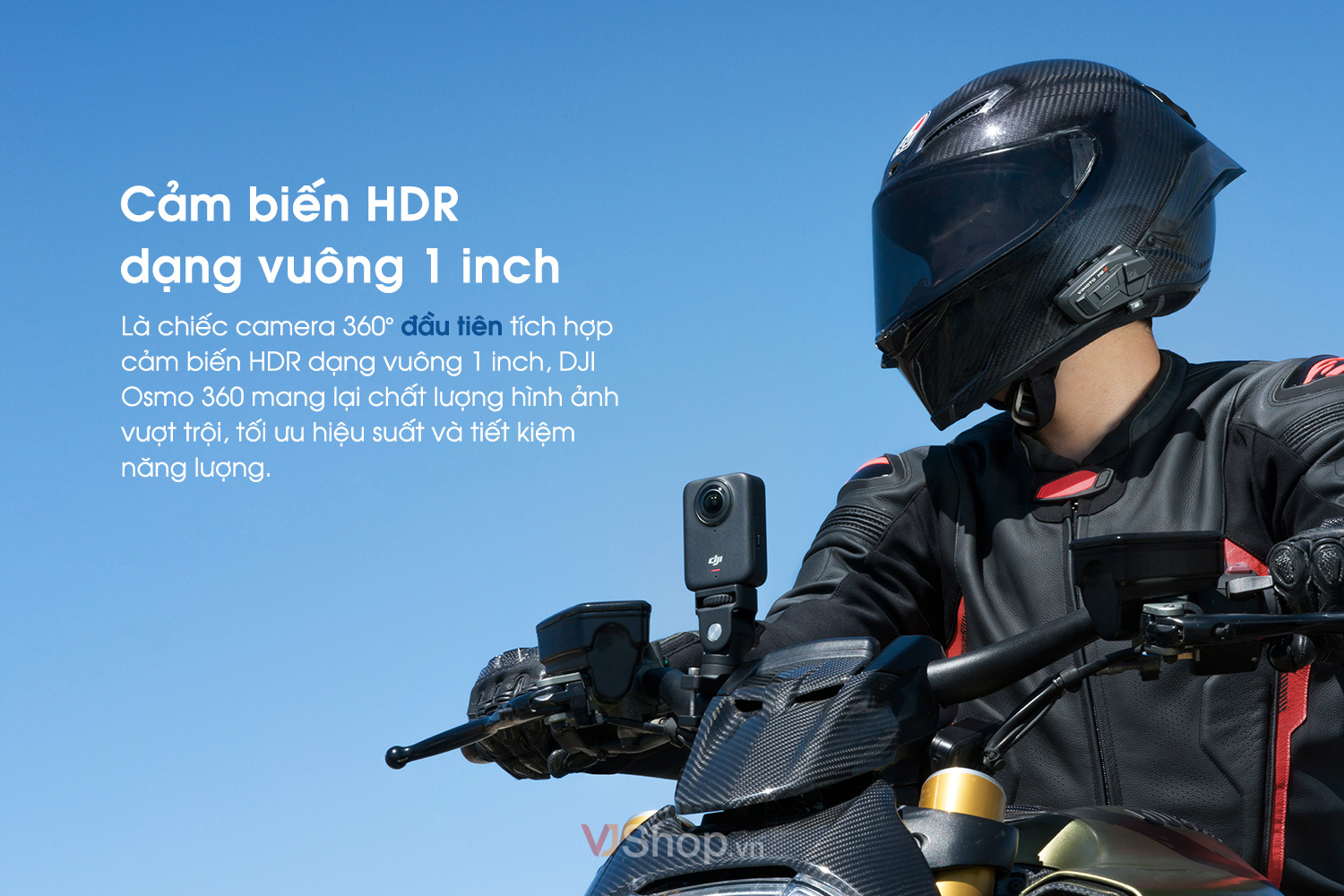 DJI Osmo 360 sở hữu cảm biến vuông 1 inch