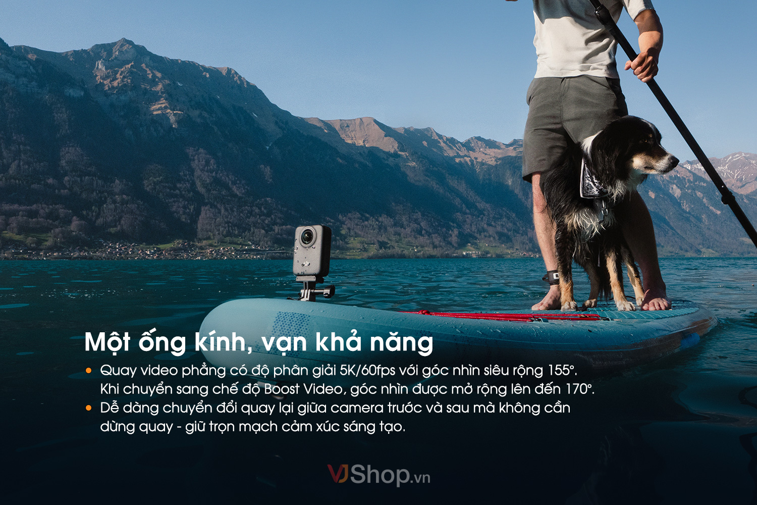 Ghi hình linh hoạt với chế độ ống kính đơn