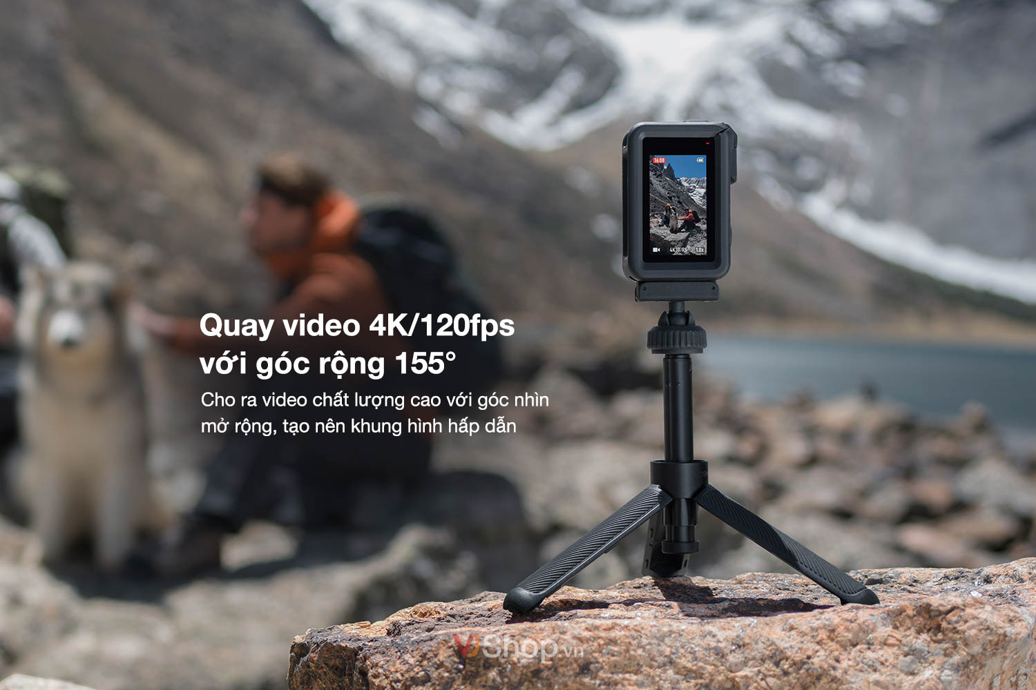 Quay video 4K/120fps với góc rộng 155°