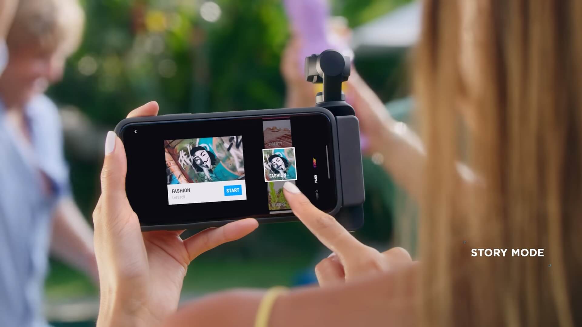 DJI Pocket 2 - StoryMode tạo nhanh video theo những cài đặt có sẵn