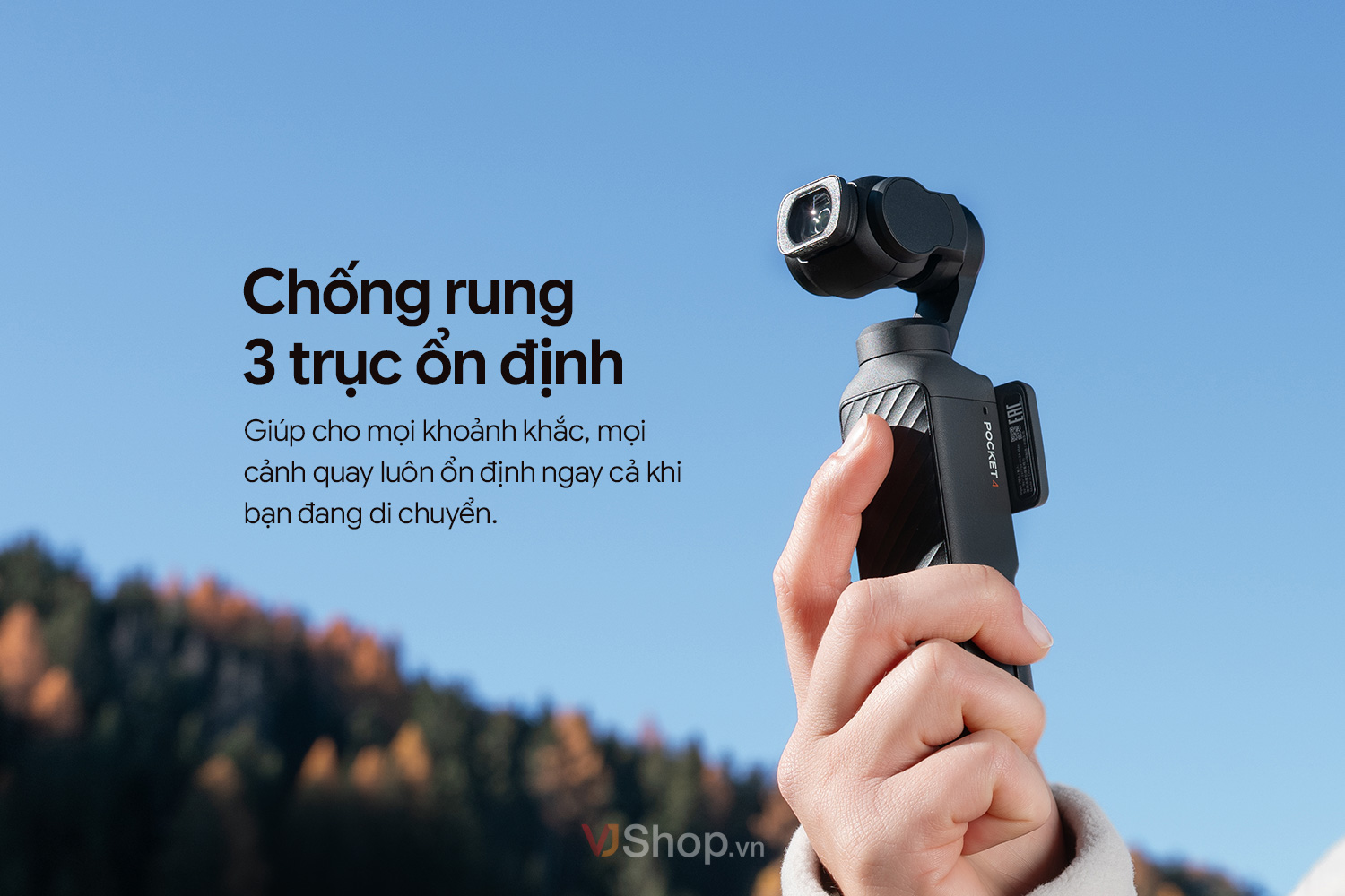 Pocket 4 cho phép bạn vừa di chuyển vừa quay