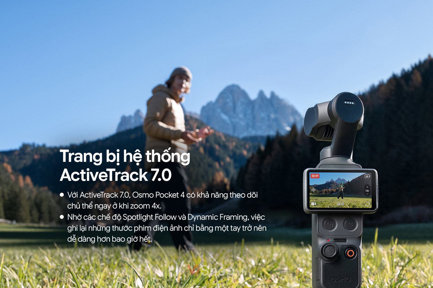 Luôn giữ chủ thể trong khung hình với ActiveTrack