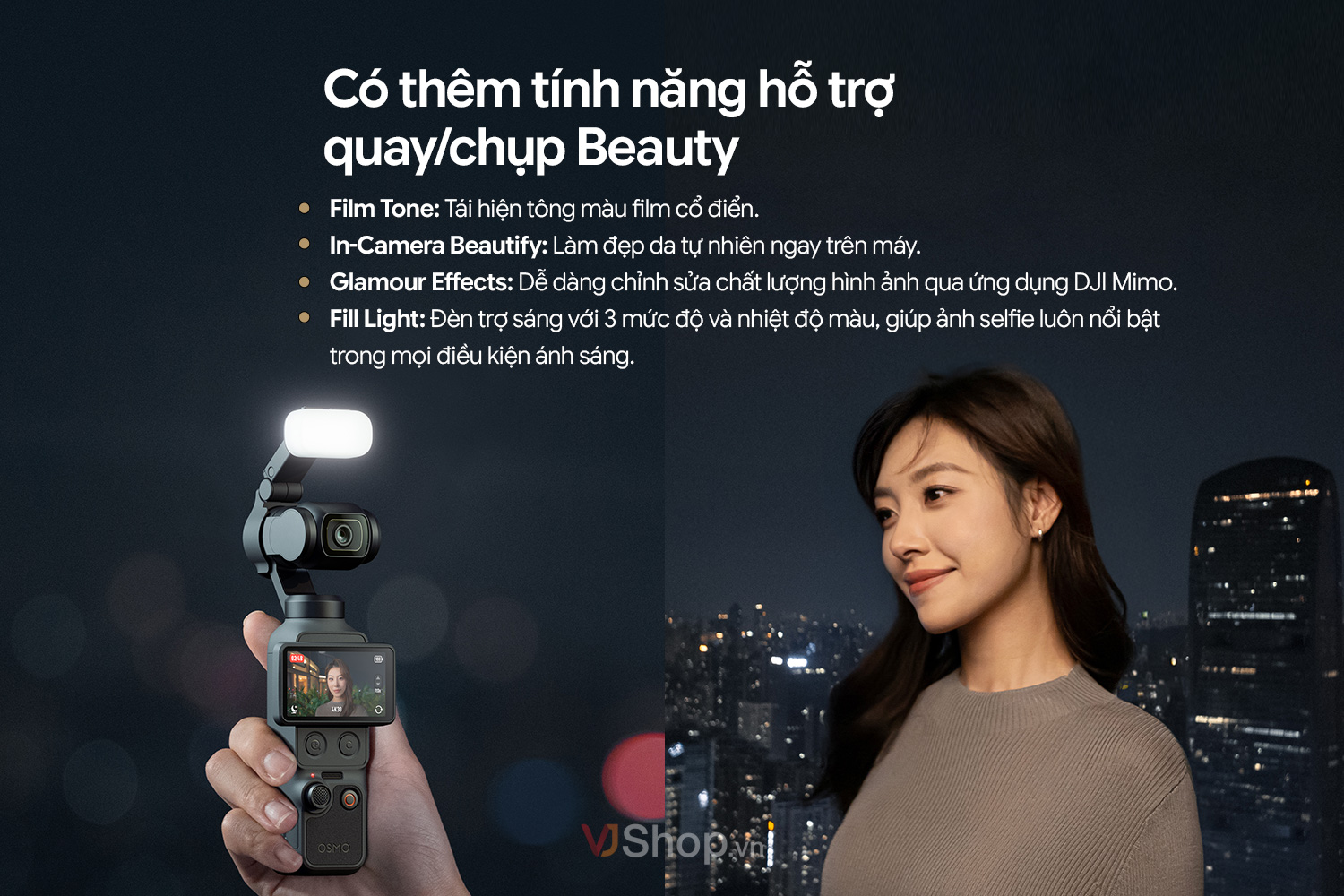 DJI Pocket 4 được tinh chỉnh để phục vụ nhu cầu quay chụp