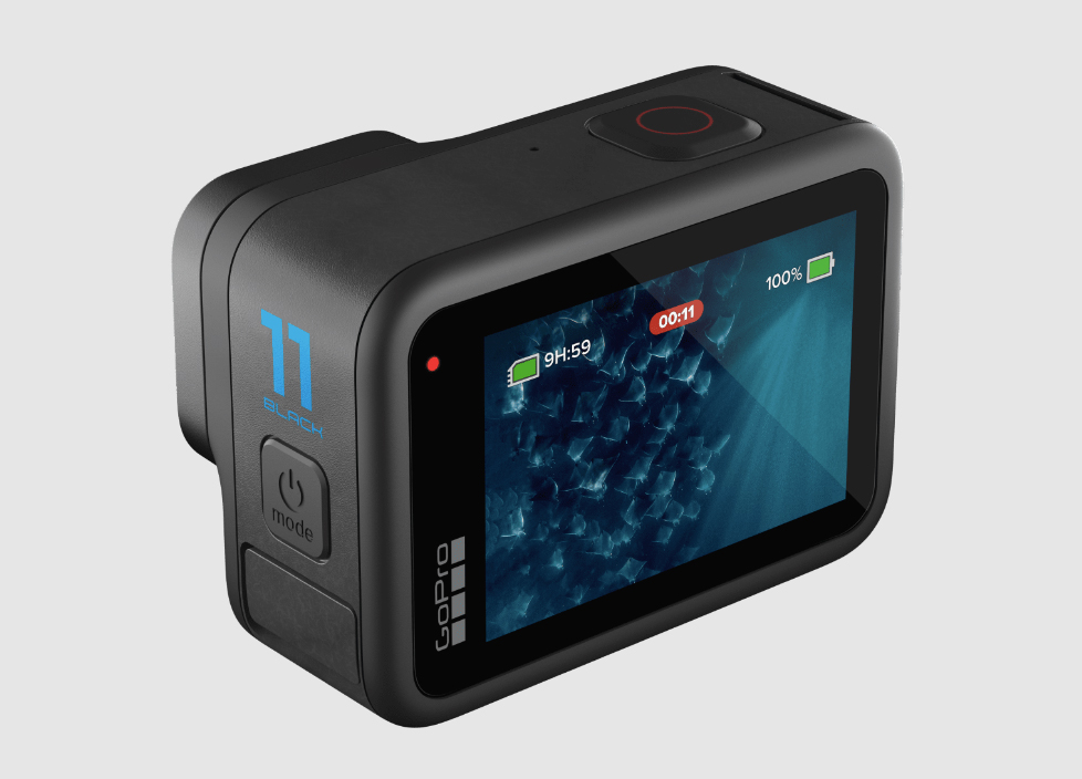 Camera hành động GoPro Hero 11 Black có bộ đôi màn hình LCD trước và sau