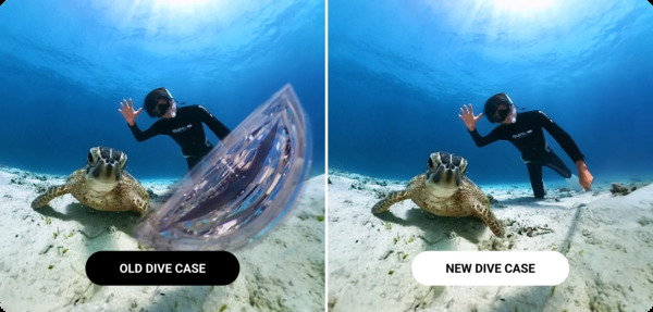 Insta360 X3 Invisible Dive Case hỗ trợ quay video 360 sắc nét