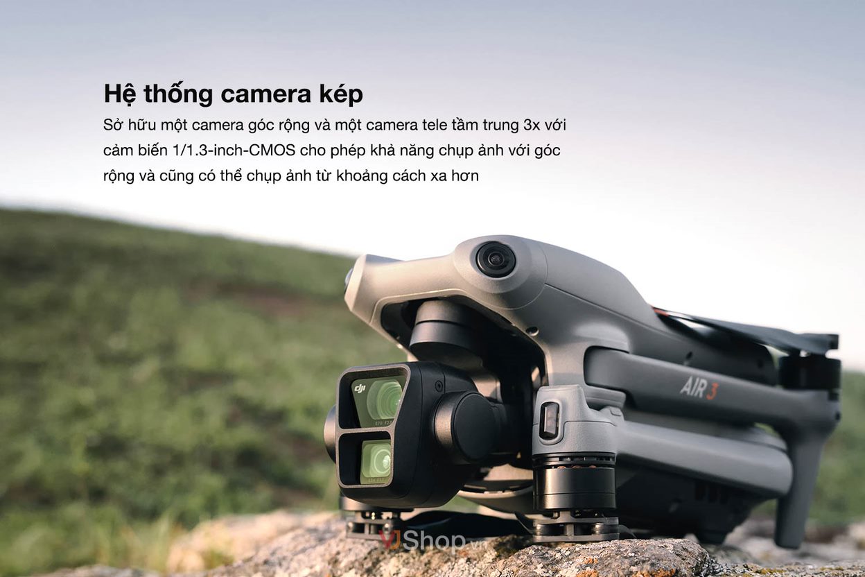 Air 3 sở hữu hệ thống camera kép