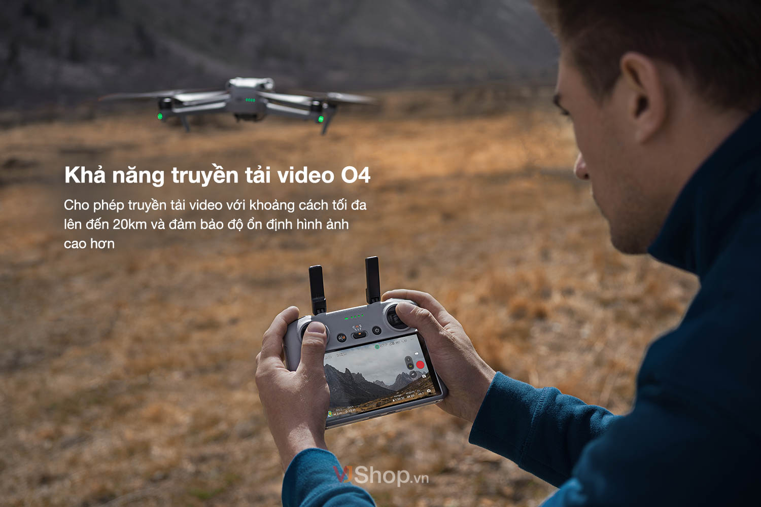 Khả năng truyền tải video O4 mới trên Air 3