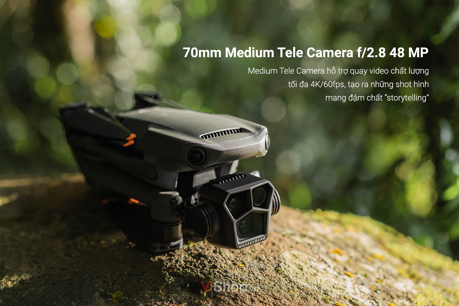 Camera tele trung bình (Medium Tele) 70mm f/2.8 48MP linh hoạt để sử dụng