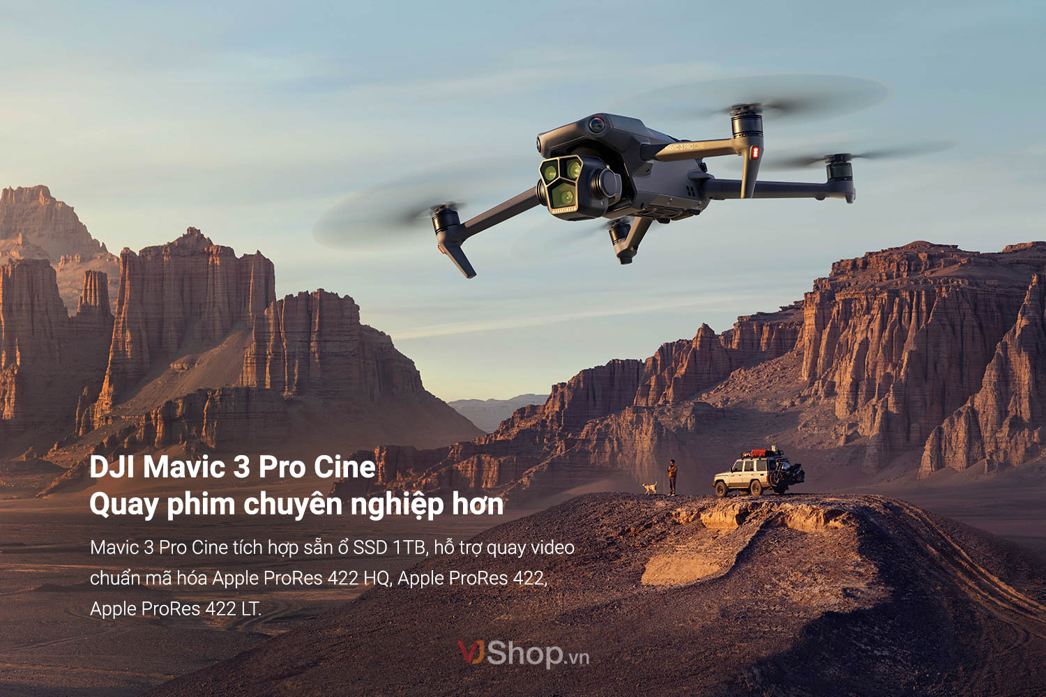 phiên bản DJI Mavic 3 Pro Cine cung cấp nhiều tùy chọn cho các nhà sáng tạo chuyên nghiệp hơn