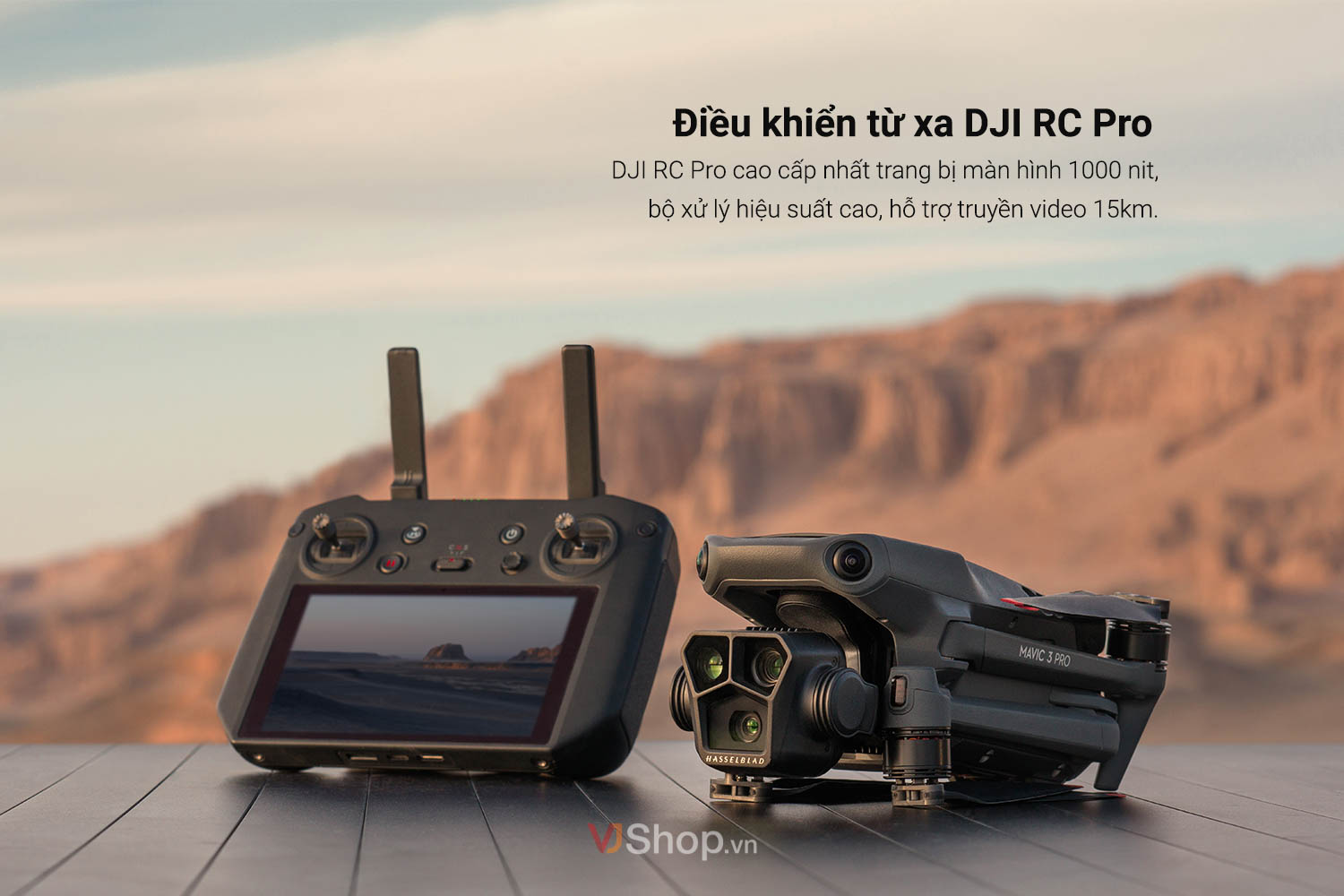 DJI Mavic 3 Pro có thể sử dụng mượt mà với bộ điều khiển DJI RC Pro 