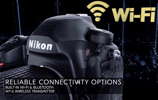 Nikon D6 - kết nối Wifi và Bluetooth