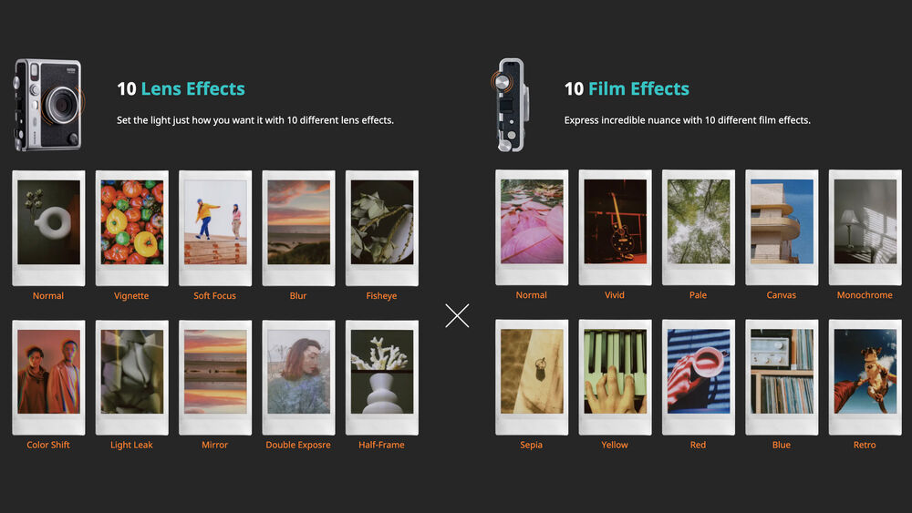 Fujifilm trang bị 10 hiệu ứng ống kính và 10 hiệu ứng film cho máy ảnh