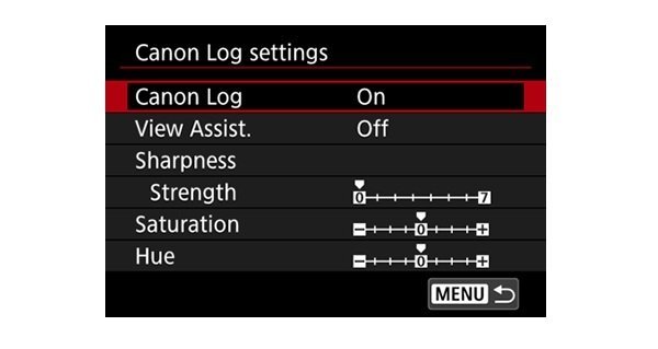 Canon EOS M mới sử dụng Log Gamma