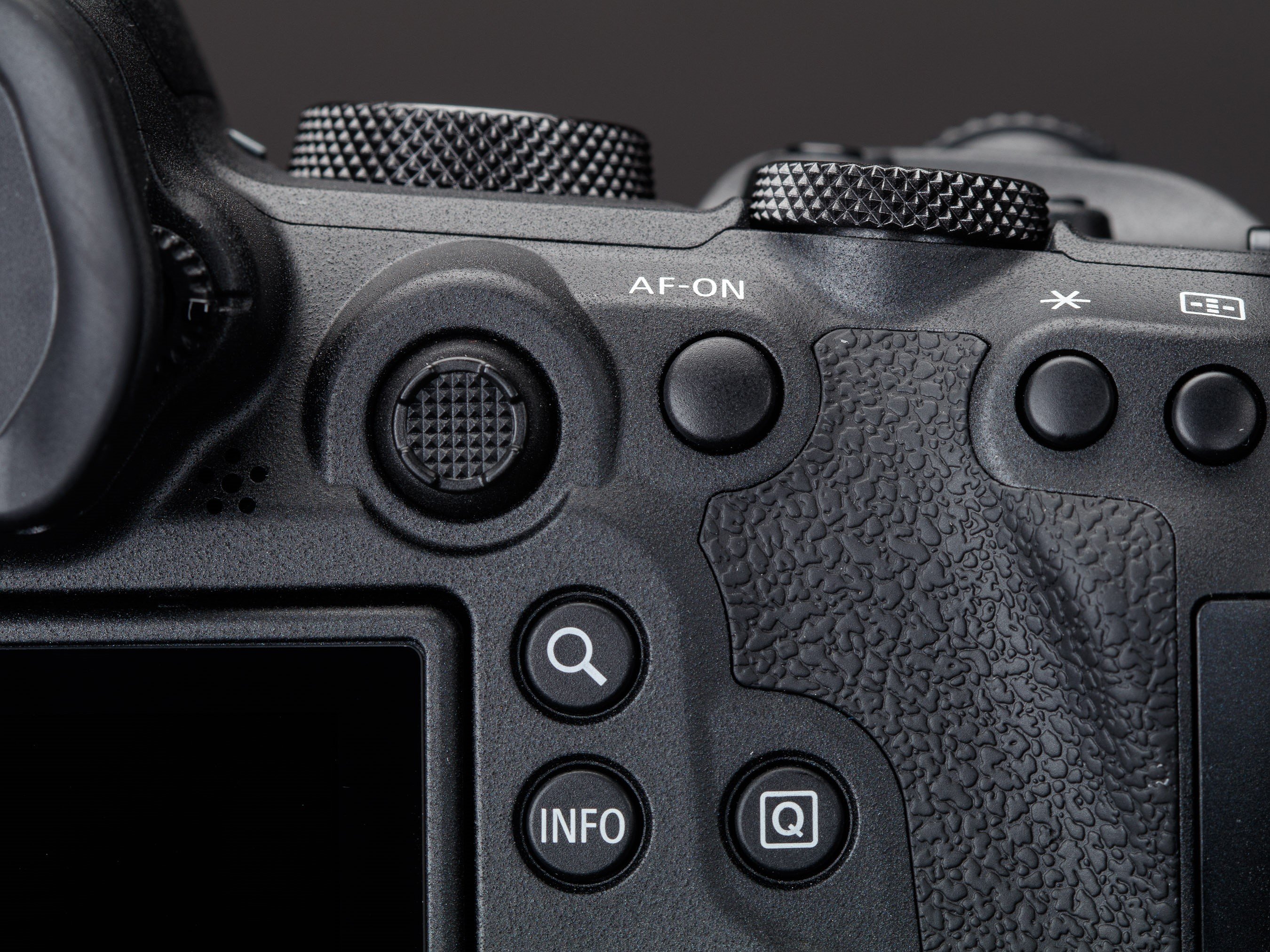 Máy ảnh Canon EOS R6 với các button
