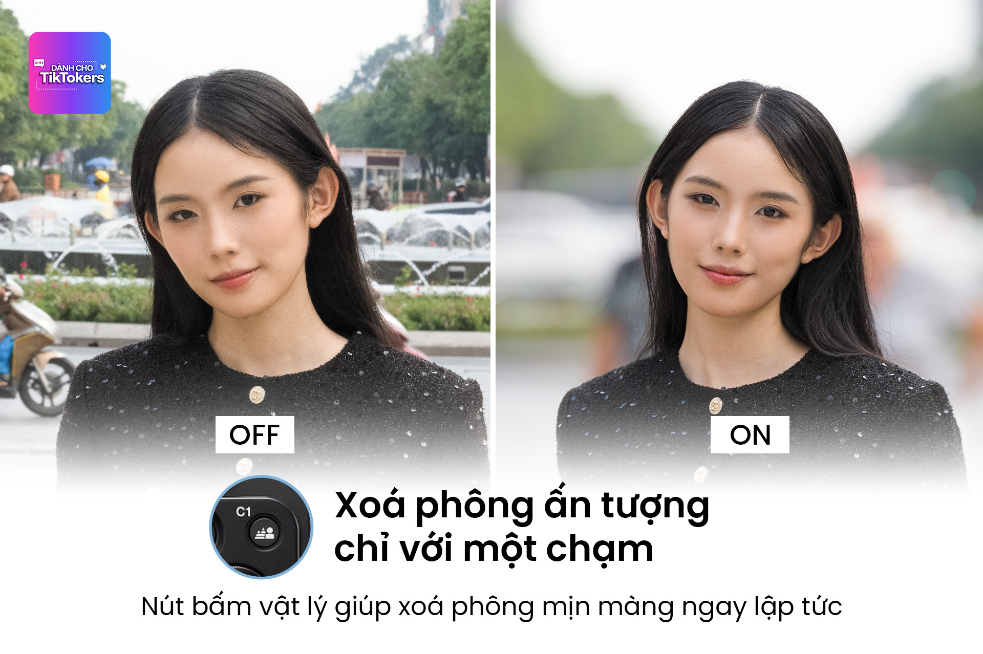 Xóa phông ấn tượng chỉ với một chạm