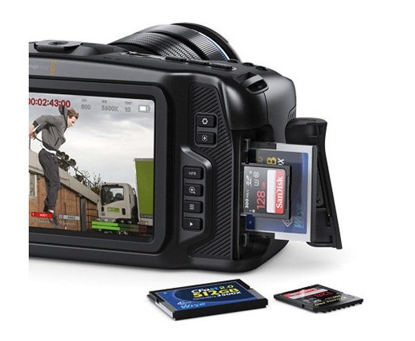 Pocket Cinema Camera 4K - ghi nội dung lên thẻ