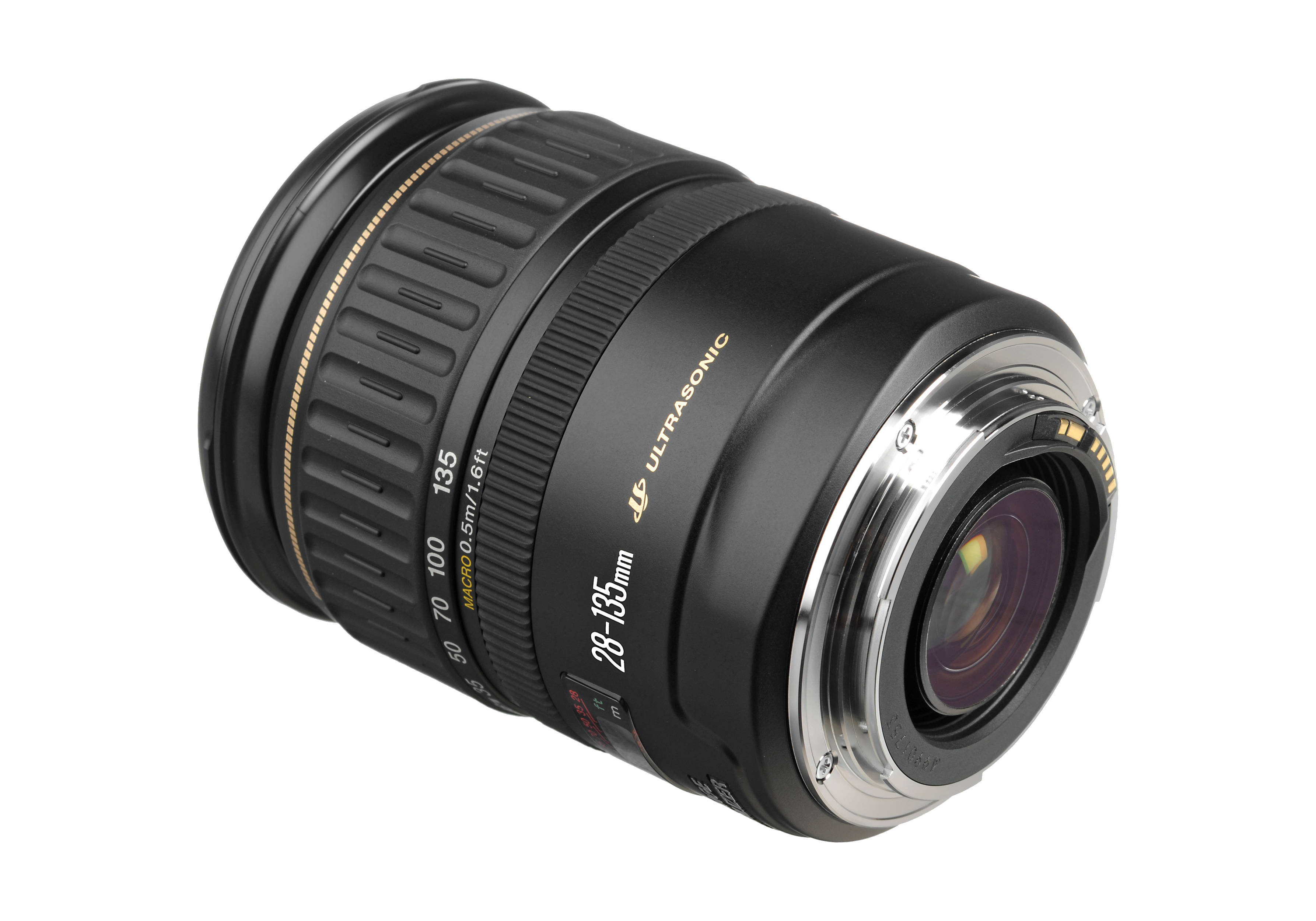 ジャンク Canon EF 28-135mm 3.5-5.6 IS フード付きレンズ(キヤノン