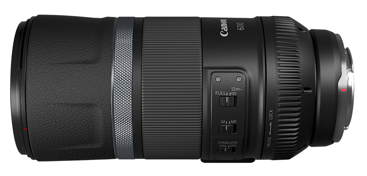 Canon RF 600mm f11 IS STM - Vòng điều khiển tích hợp
