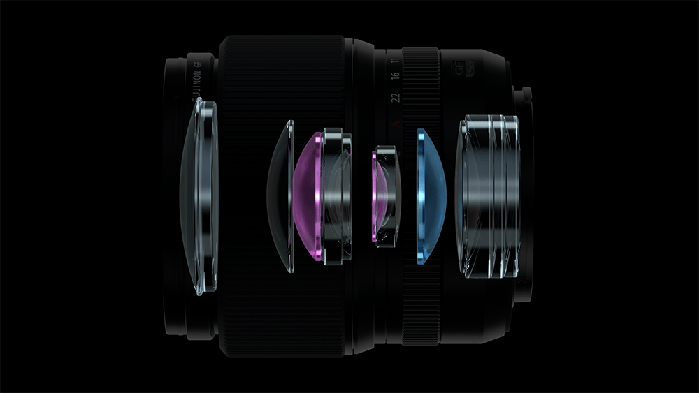 Fujifilm GF 80mm f1.7 - Cấu trúc quang học tiên tiến