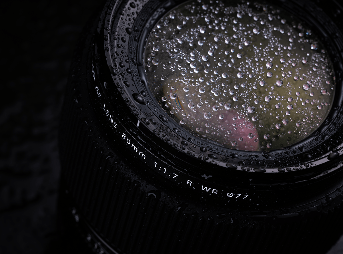 Fujifilm GF 80mm f1.7 - thiết kế chống thời tiết