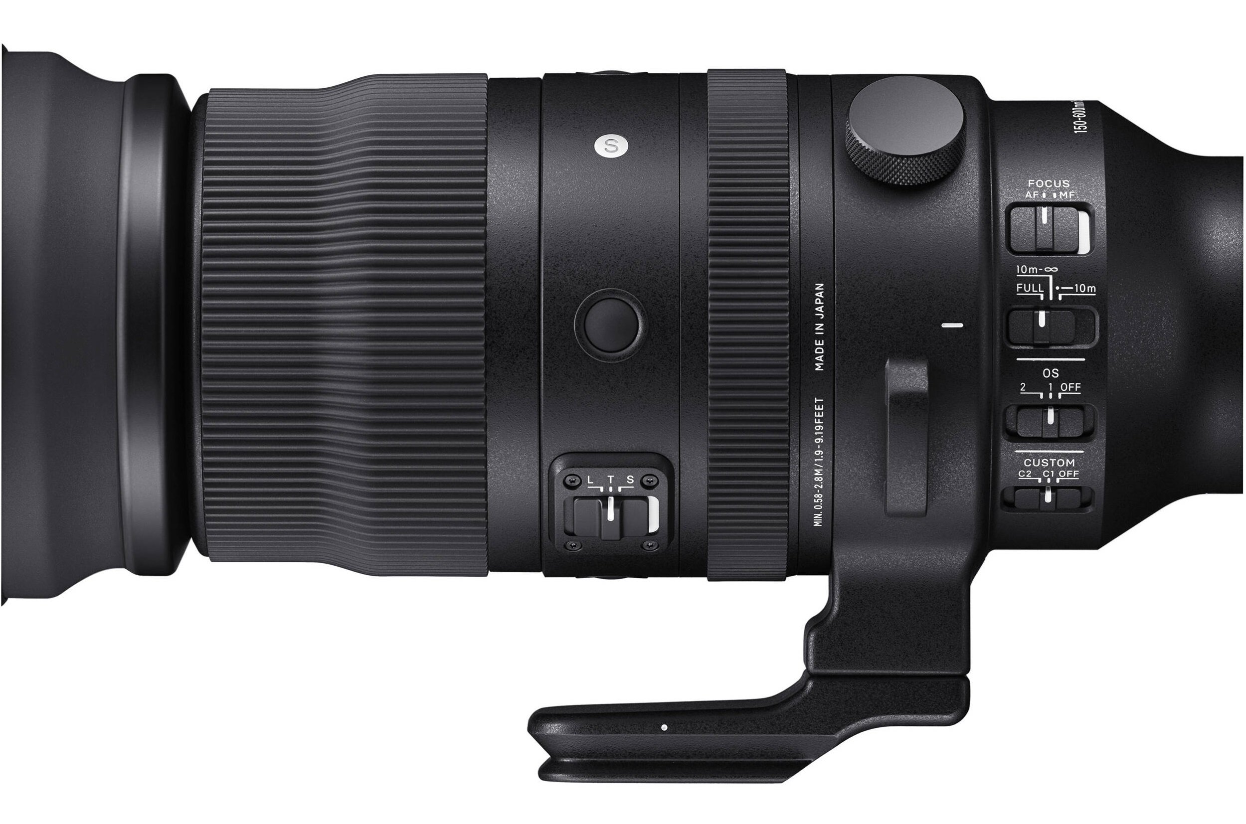 Sigma 150–600mm F/5-6.3 DG DN OS với các nút điều khiển đa dạng