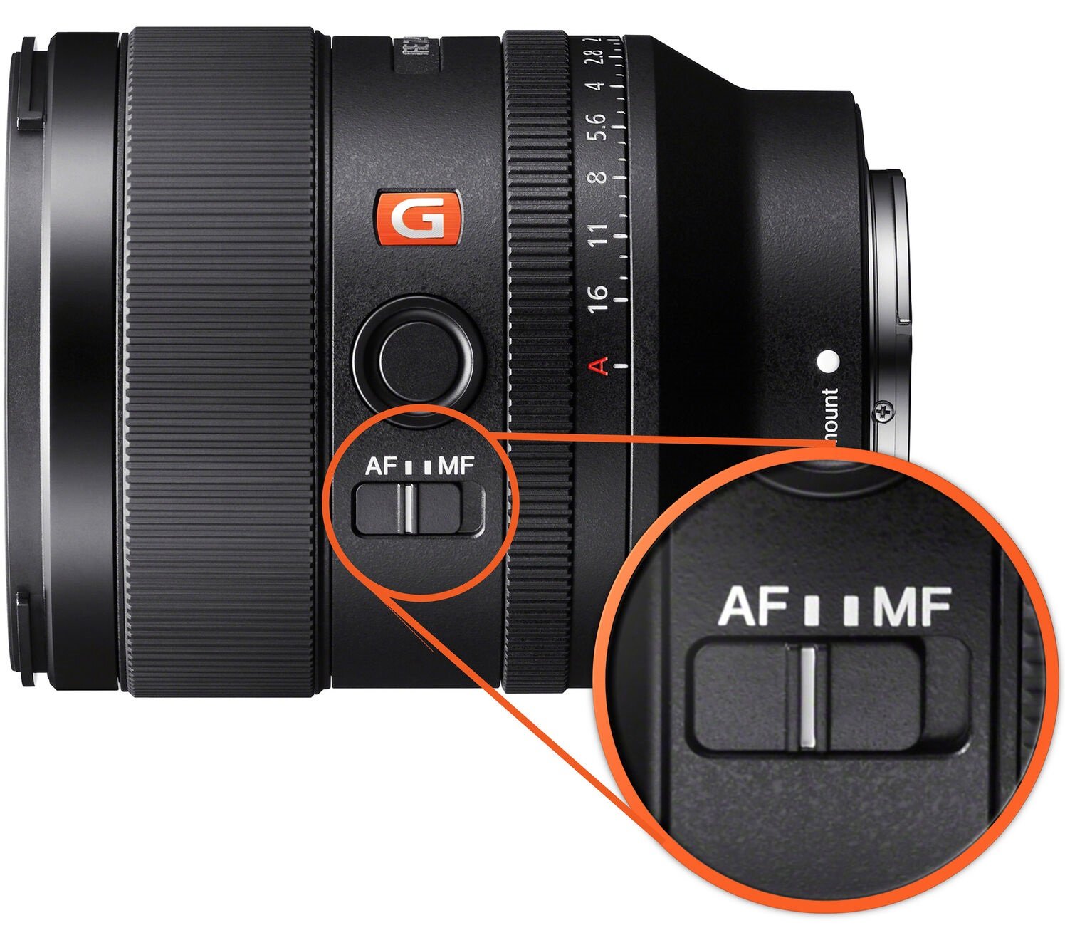 FE 35mm f1.4 GM - Cần gạt AF/MF