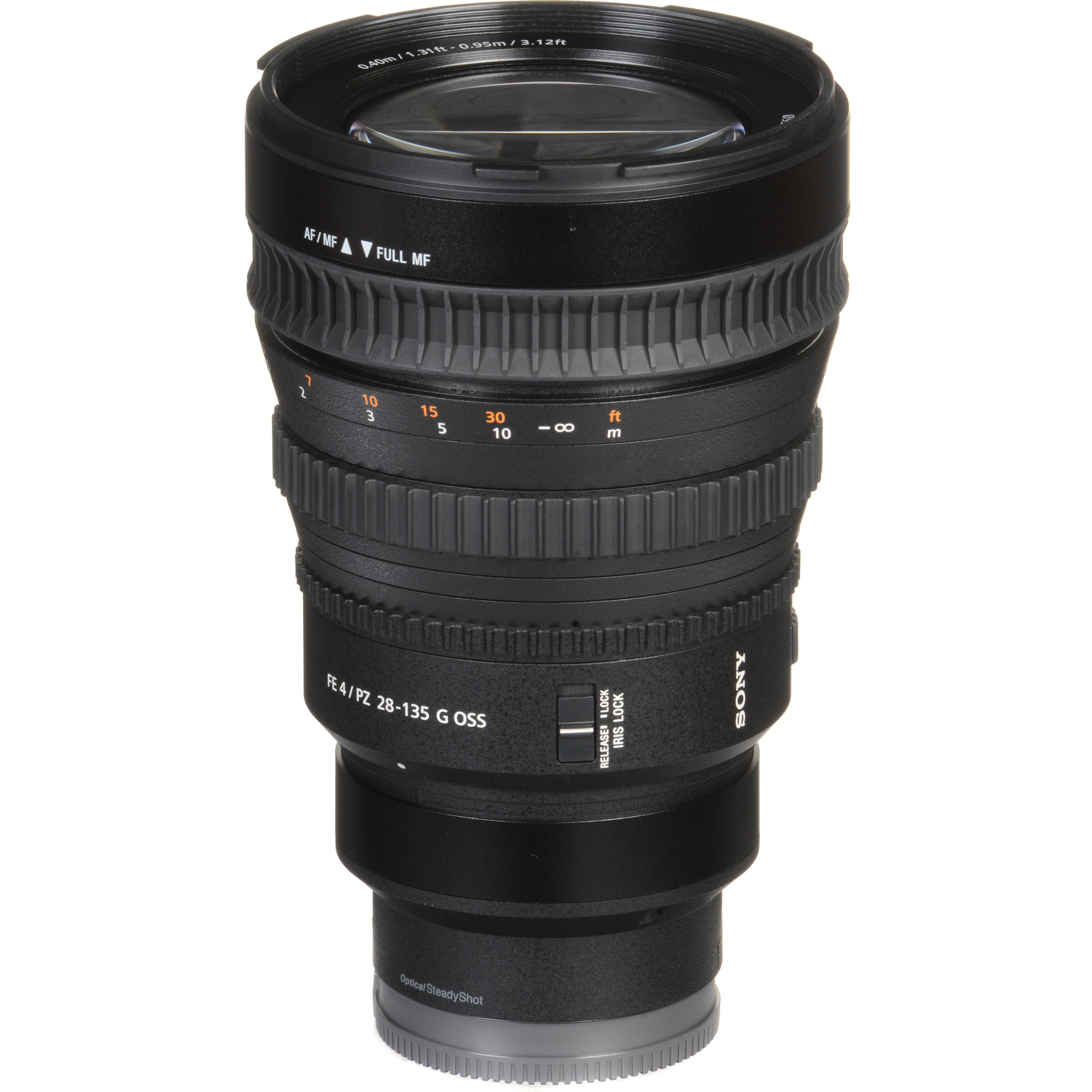 Thiết kế ống kính Sony FE PZ 28 135mm f4 G OSS