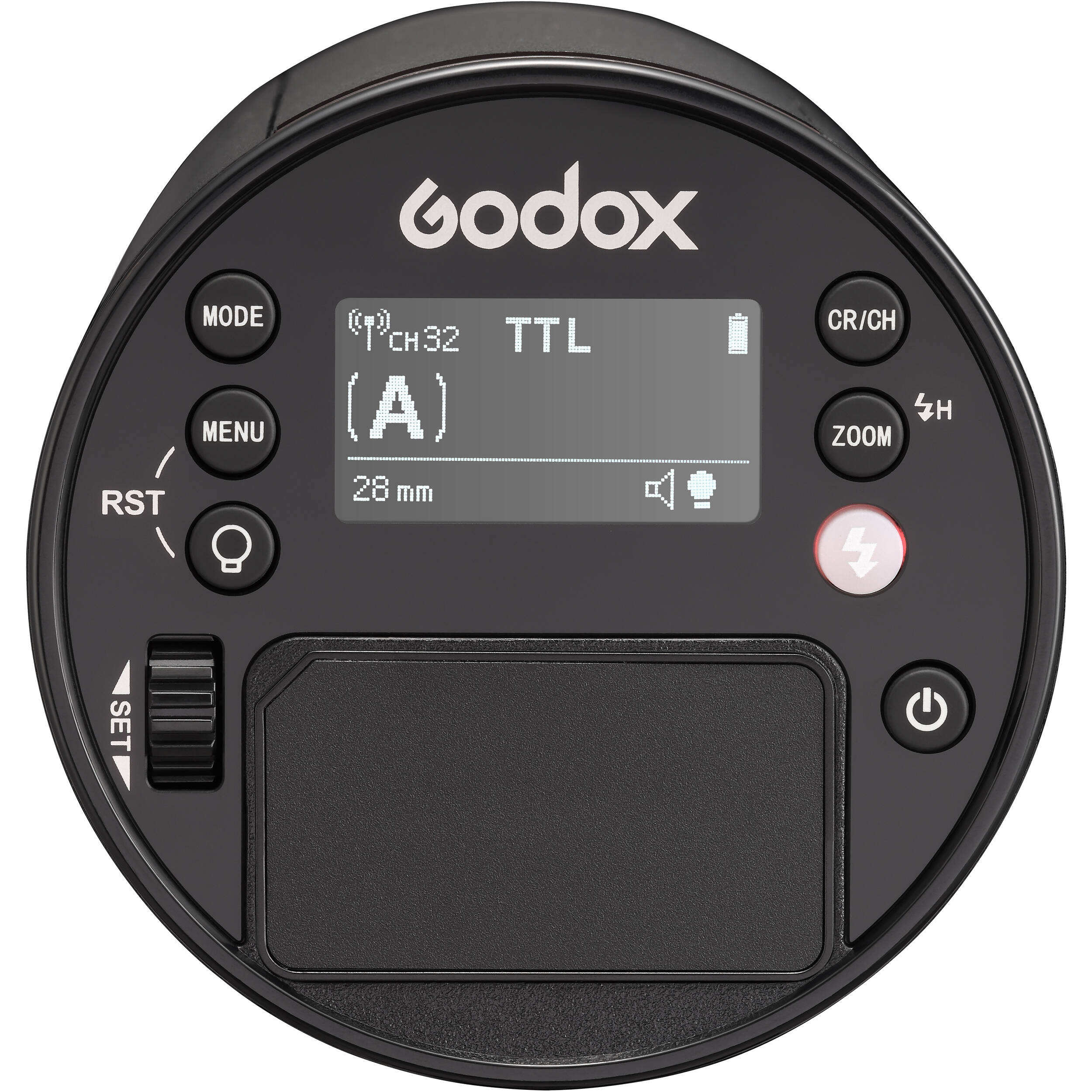 đèn flash Godox AD100 Pro với các chức năng điều khiển