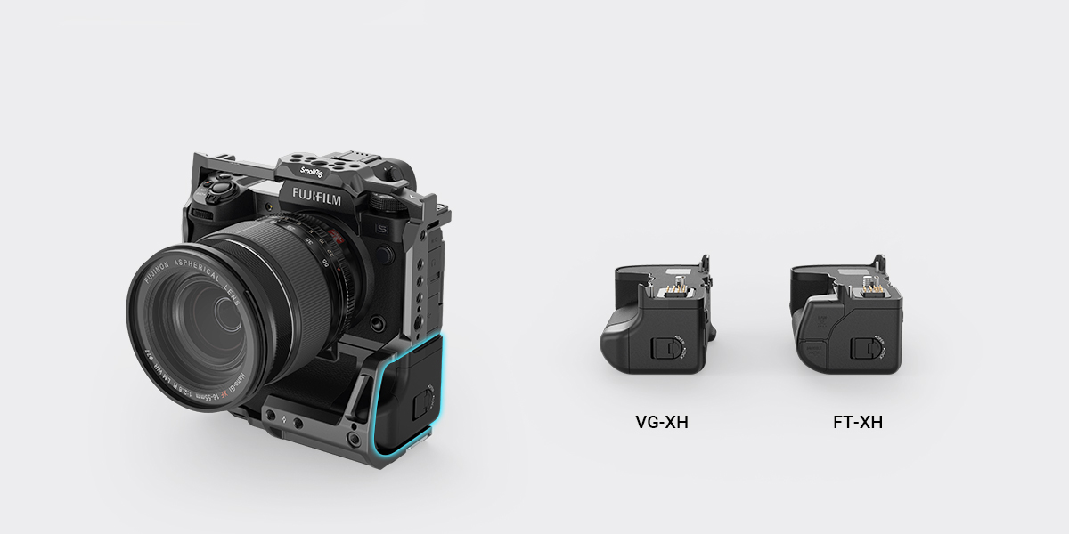 Khung bảo vệ SmallRig cho Fujifilm X-H2 và X-H2S tích hợp với báng cầm pin linh hoạt
