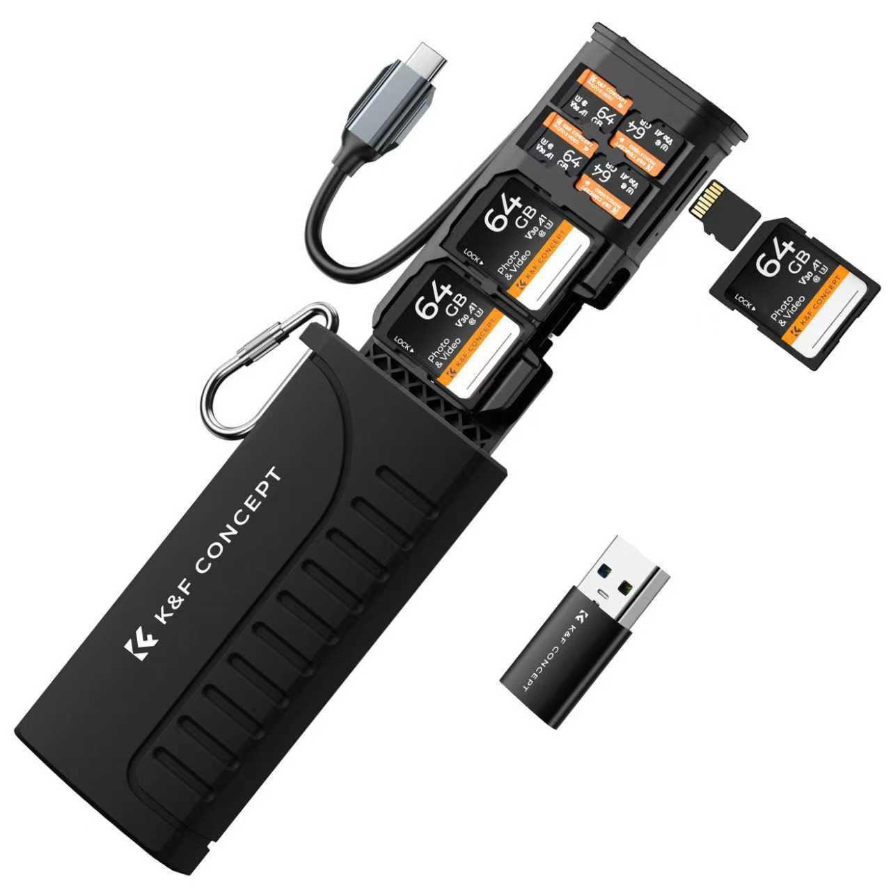 Đầu đọc tốc độ cao và lưu trữ thẻ SD/MicroSD K&F Concept KF31.190