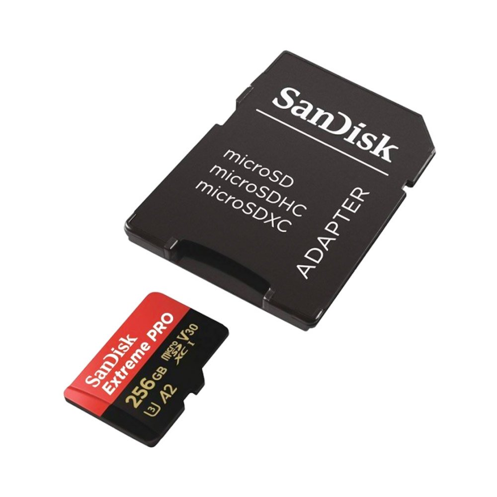 MicroSDXC Sandisk Extreme Pro 256GB 170Mbs quay video 4K UHD