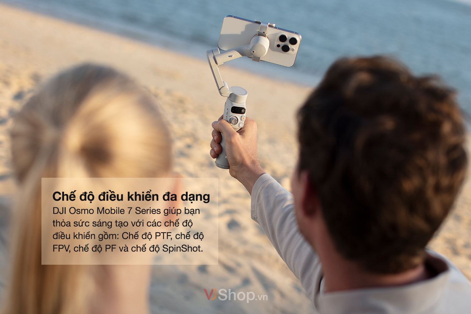 DJI OM 7P cung cấp đa dạng chế độ chuyển động