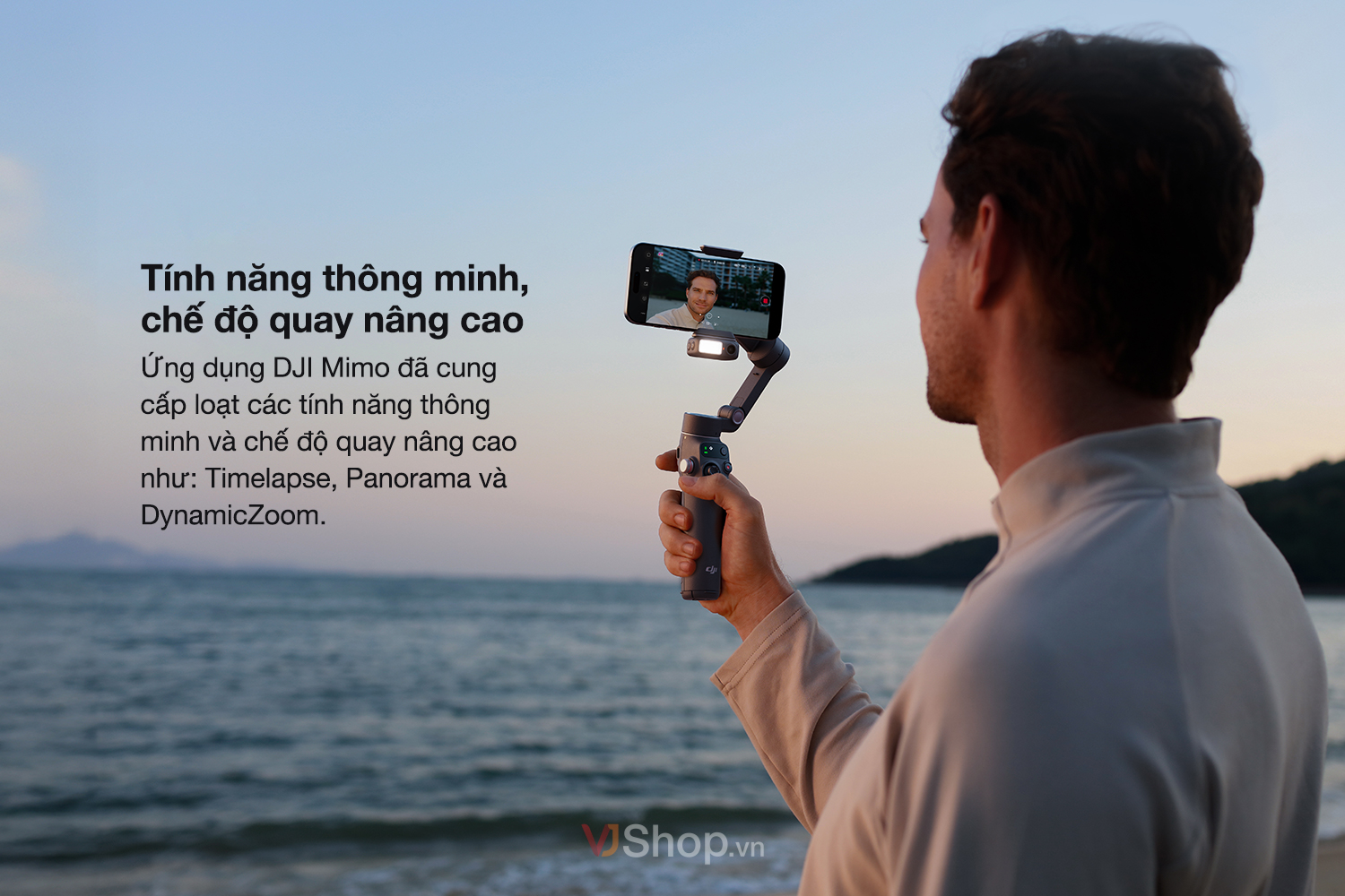 DJI OM 7 cung cấp t&iacute;nh năng th&ocirc;ng minh v&agrave;&nbsp;chế độ xem n&acirc;ng cao