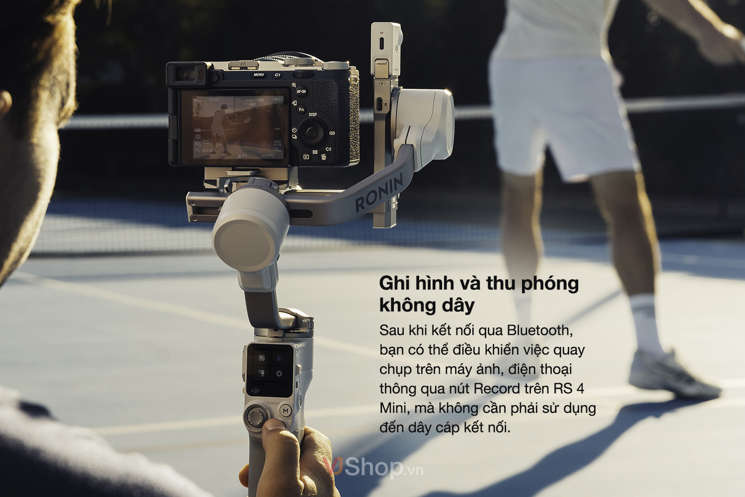 DJI RS 4 Mini hỗ trợ quay video và Zoom không dây