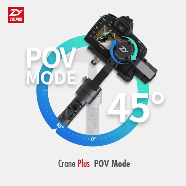 Chế độ POV tiện lợi với Crane Plus Gimbal