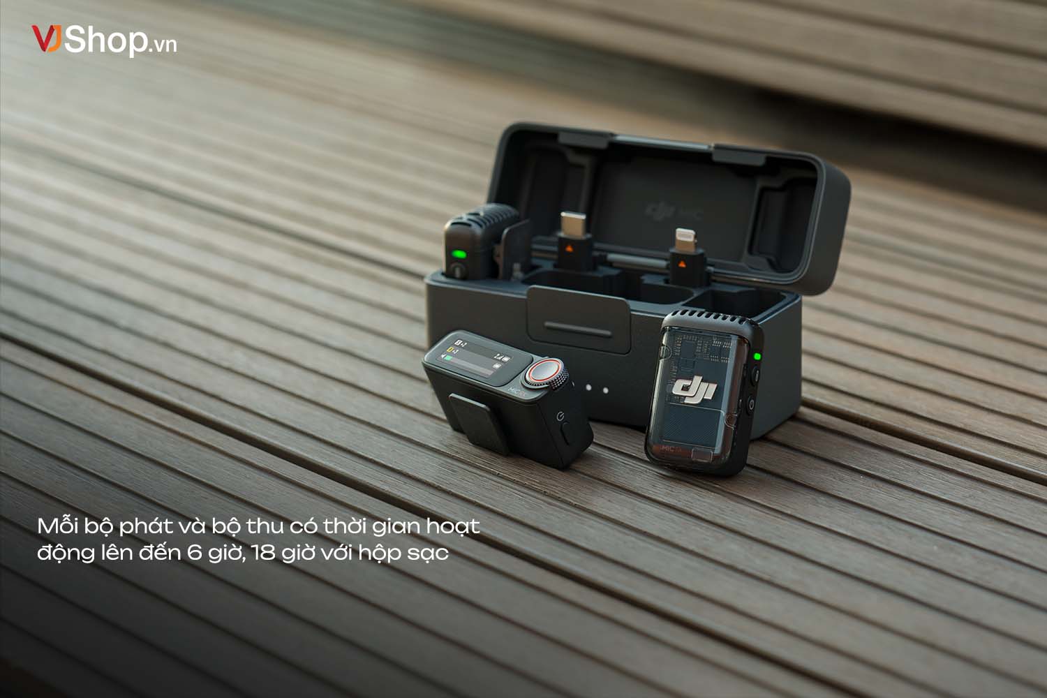 DJI Mic 2 có tuổi thọ pin dài