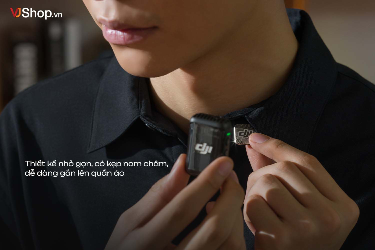 Gắn micro dễ dàng, che giấu nhanh chóng