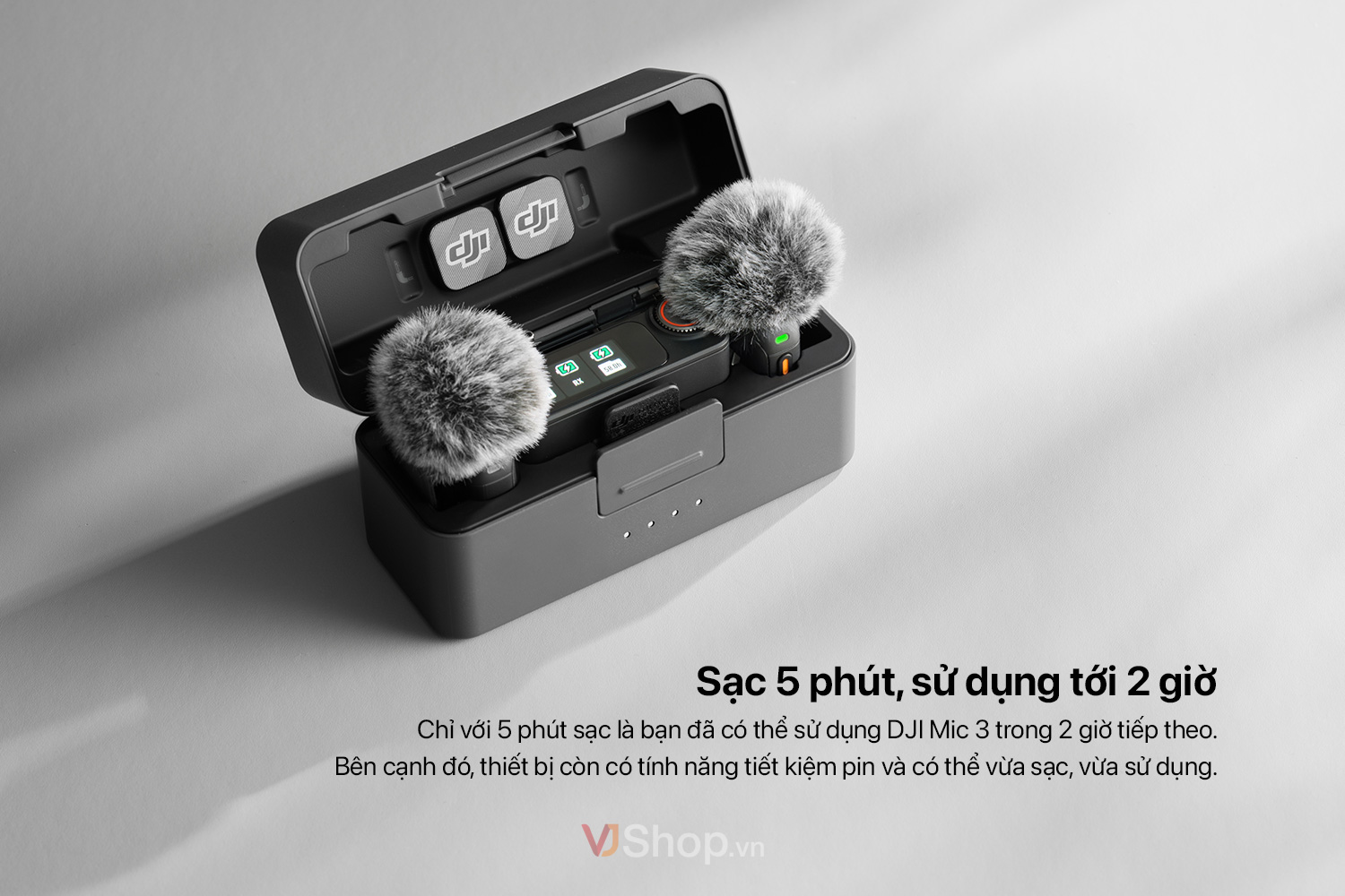 Sạc nhanh chỉ 5 phút