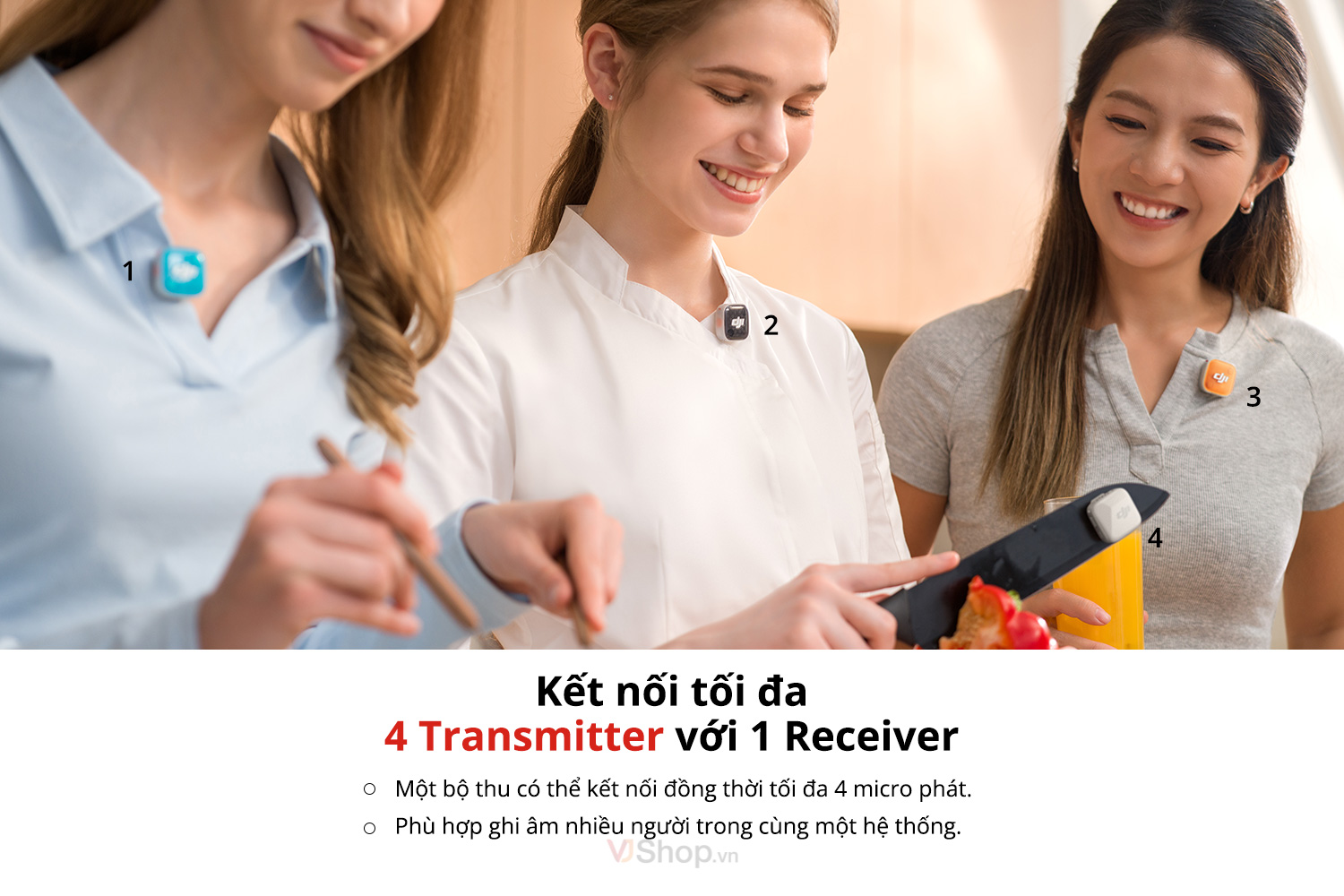 Kết nối cùng lúc tới 4 bộ phát
