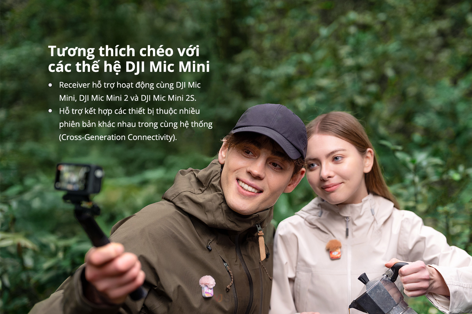 Tương thích chéo với các thế hệ DJI Mic Mini