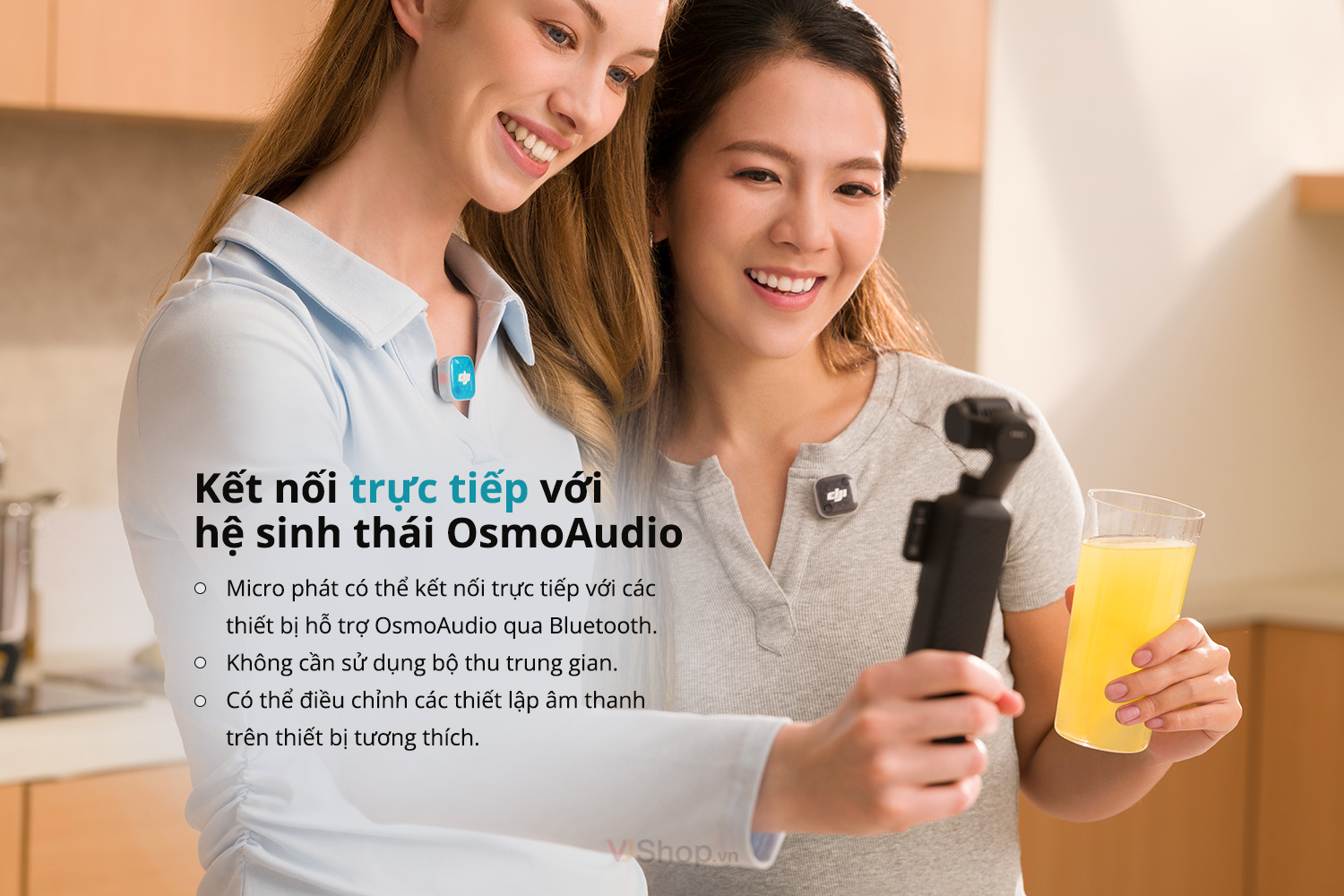 Mic Mini 2S hỗ trợ DJI OsmoAudio