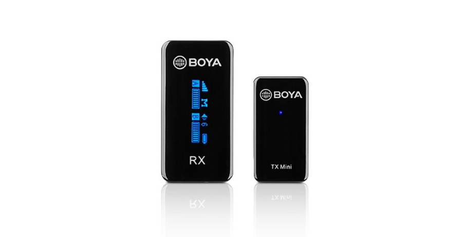 Microphone Boya BY-XM6-S1 Mini trang bị công nghệ truyền 2.4GHz