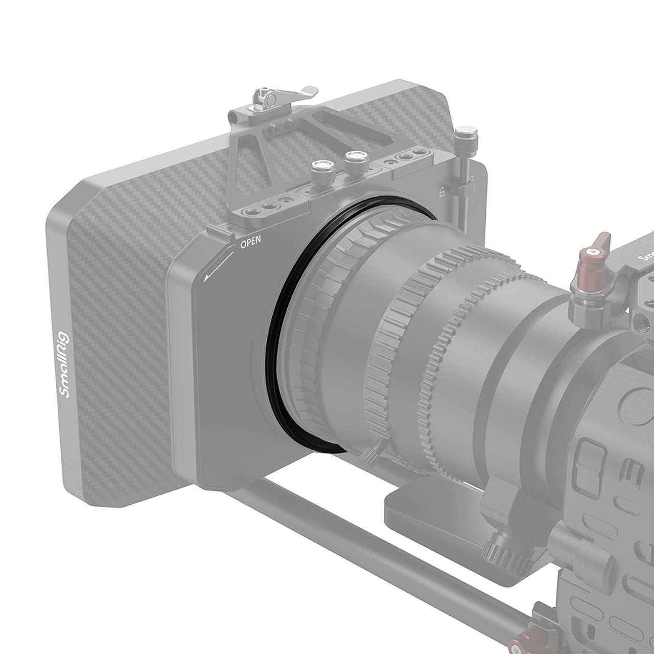 ビデオカメラ SmallRig Matte Box 2660 + Adapter Rings Screw-In Reduction Ring Set with Filter Thread for Matte Box