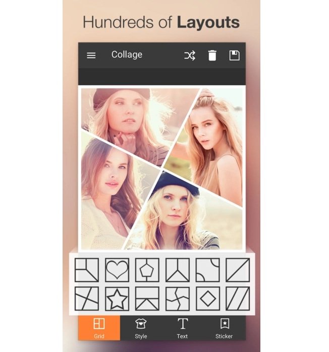 ứng dụng ghép nhiều ảnh vào 1 khung Photo Collage Maker