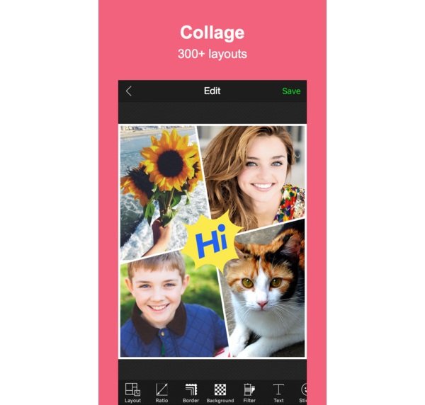 app ghép nhiều ảnh vào 1 khung cho điện thoại Photo Grid