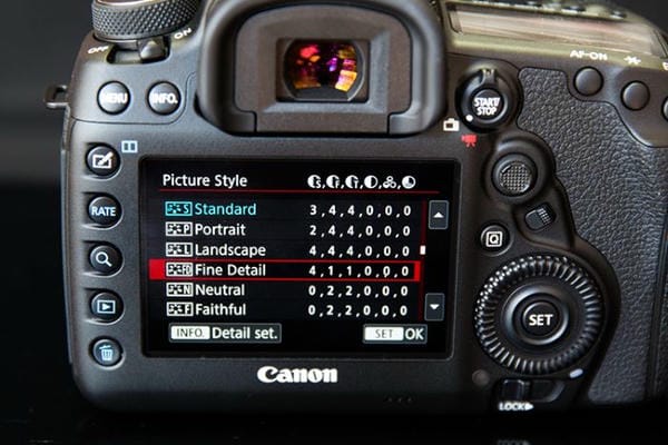 Chế độ Picture Style trên máy ảnh Canon giúp tối ưu màu sắc