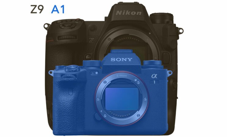 Thiết kế chắc chắn với báng tay cầm của  Nikon Z9 và Sony A1